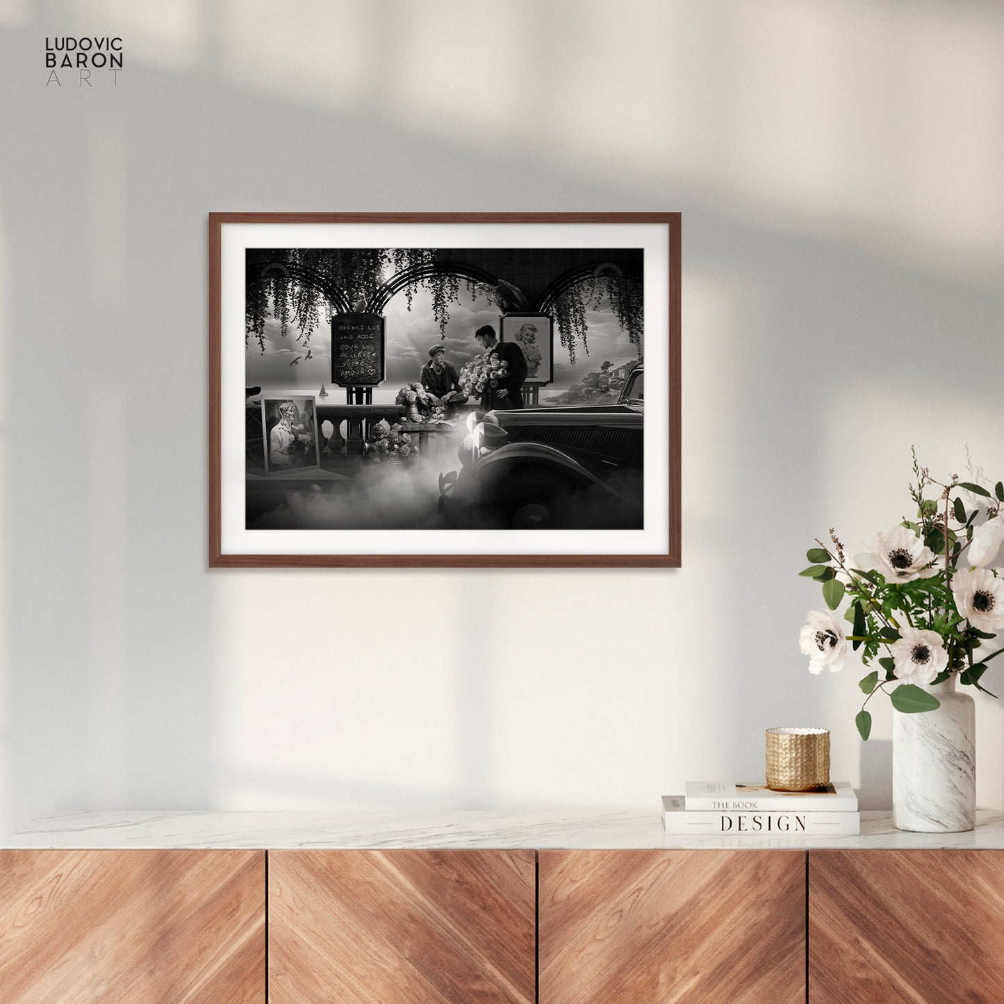 Une rose pour l'amour - Affiche fine art