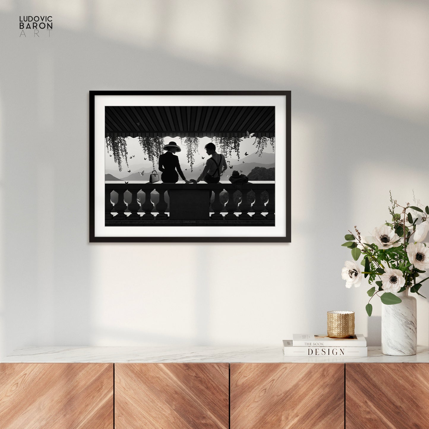 Just us and the butterflies - Affiche fine art