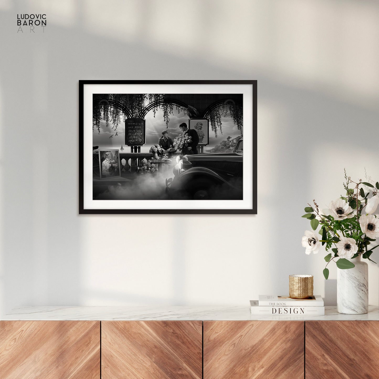 Une rose pour l'amour - Affiche fine art