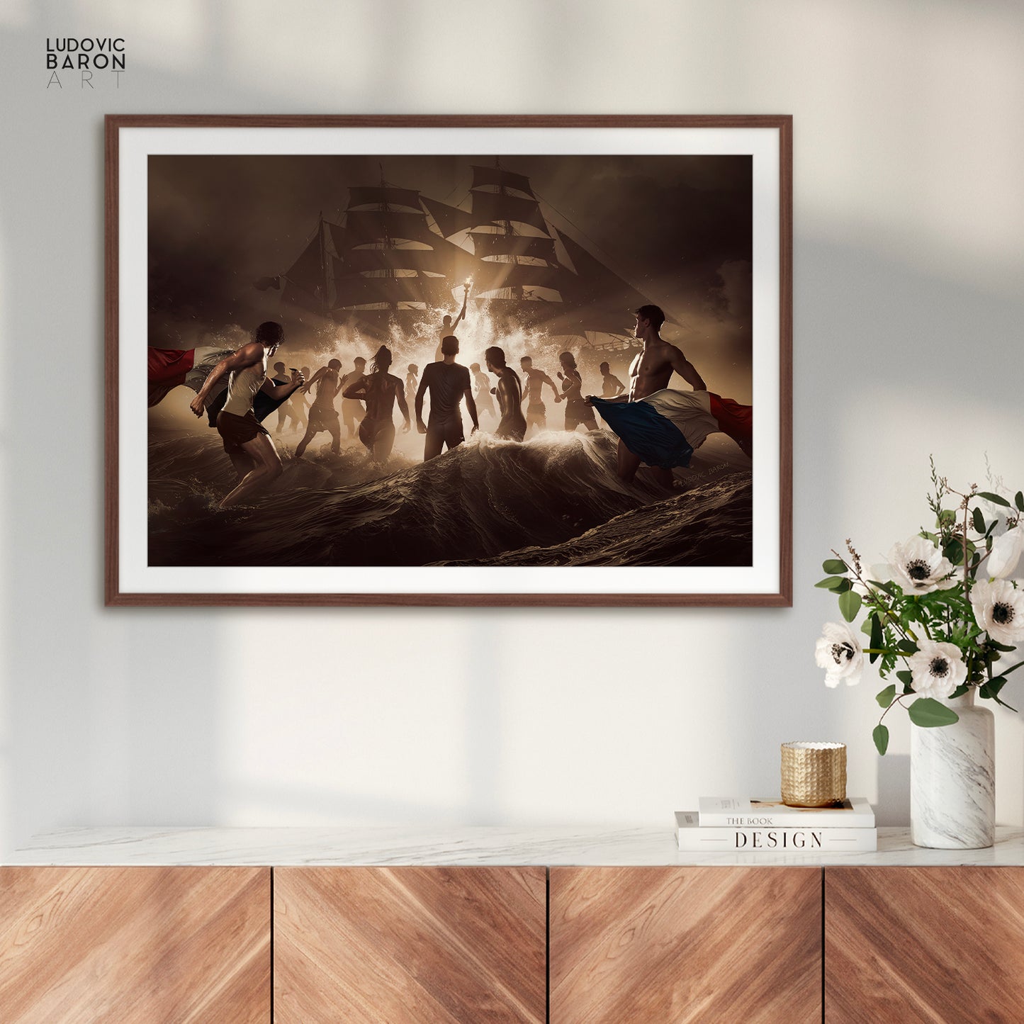 Pour la flamme du sport - Affiche fine art