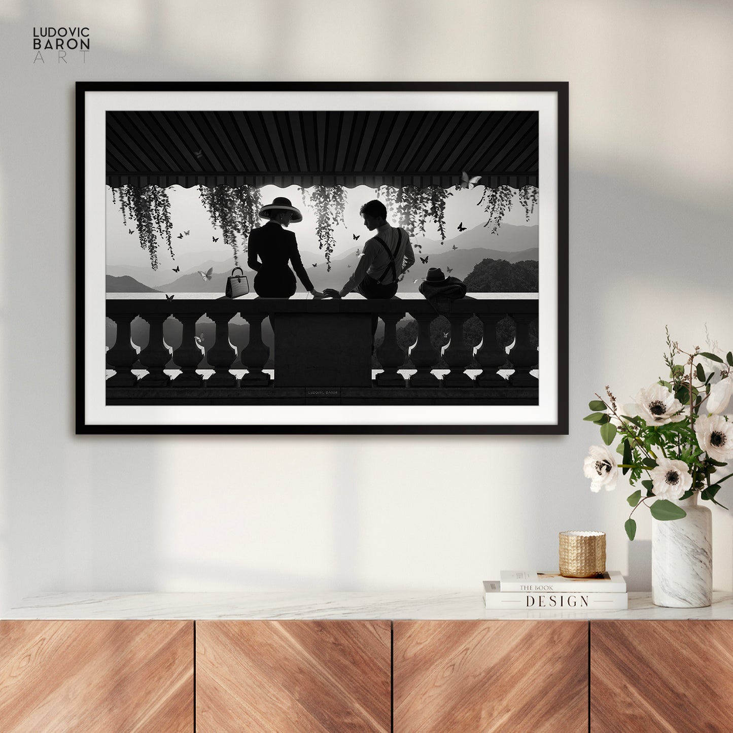 Just us and the butterflies - Affiche fine art