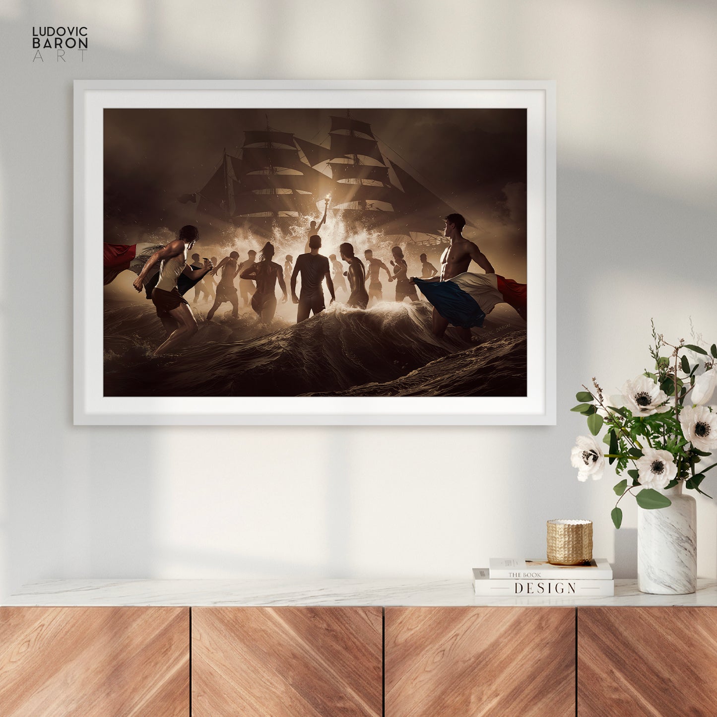 Pour la flamme du sport - Affiche fine art