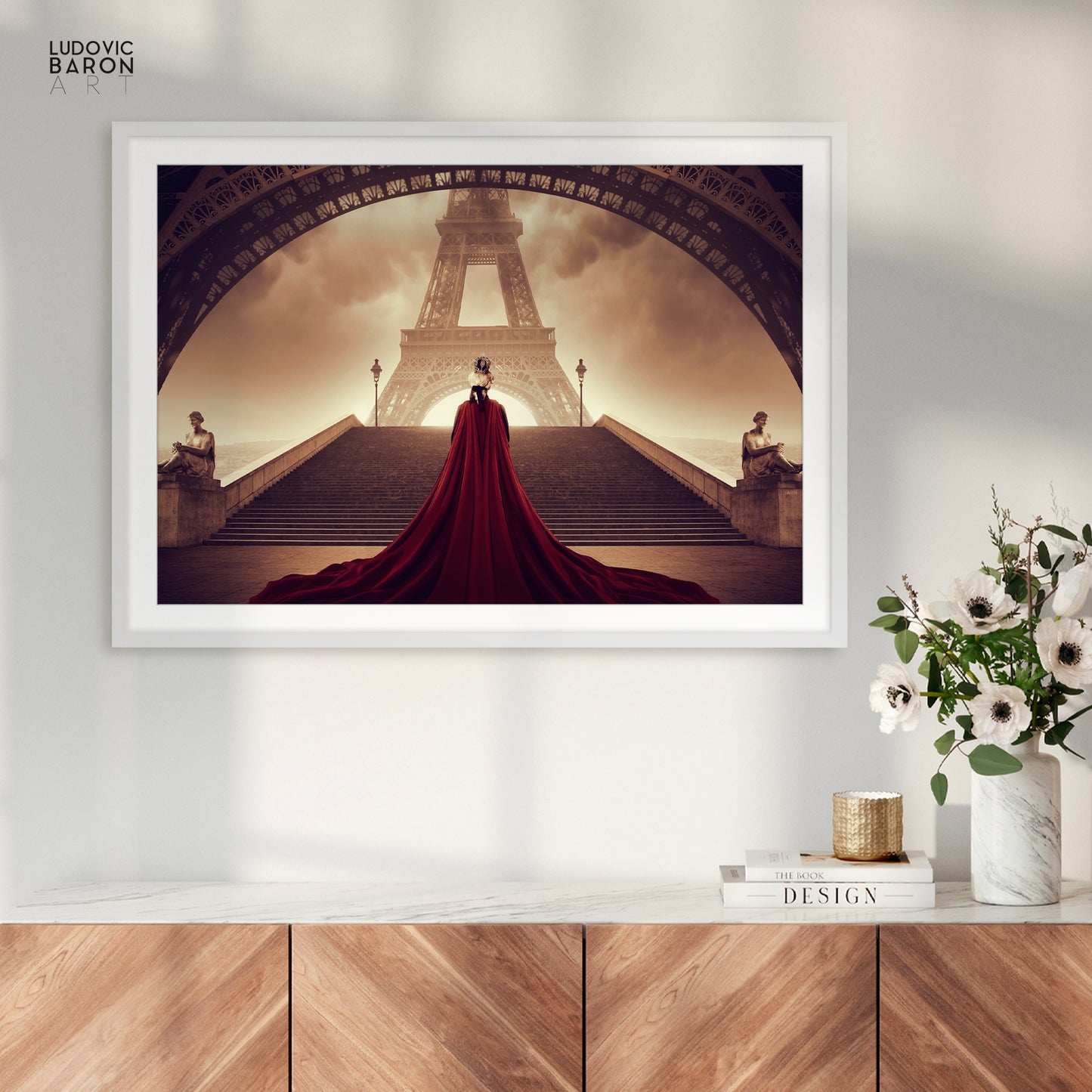 Un roi face à la dame de fer - Affiche fine art