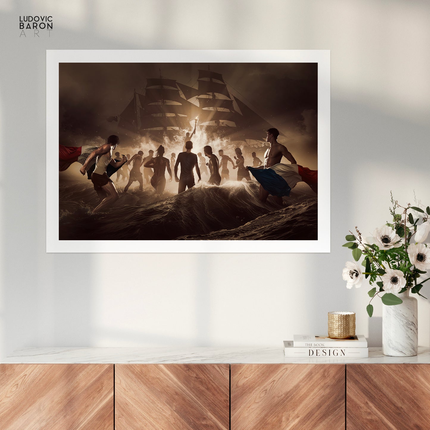 Pour la flamme du sport - Affiche fine art