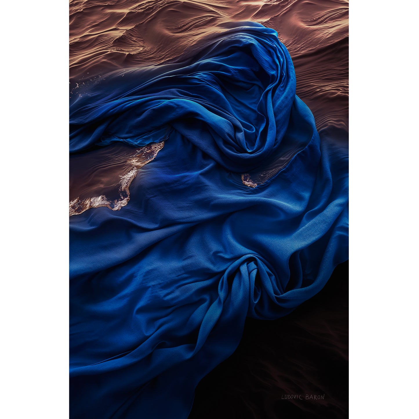 The dance of blue number 2 - Fine art poster