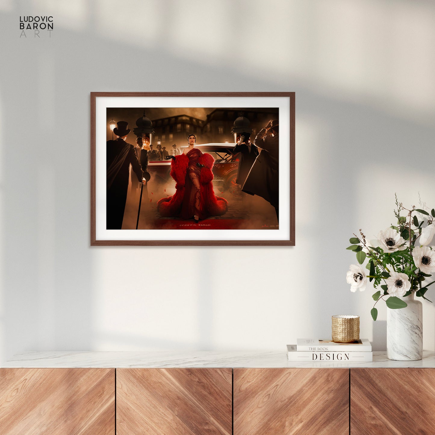 Mistinguett arrive au Moulin Rouge - Affiche fine art