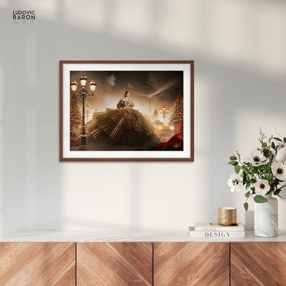 Un Noël à Paris - Affiche fine art