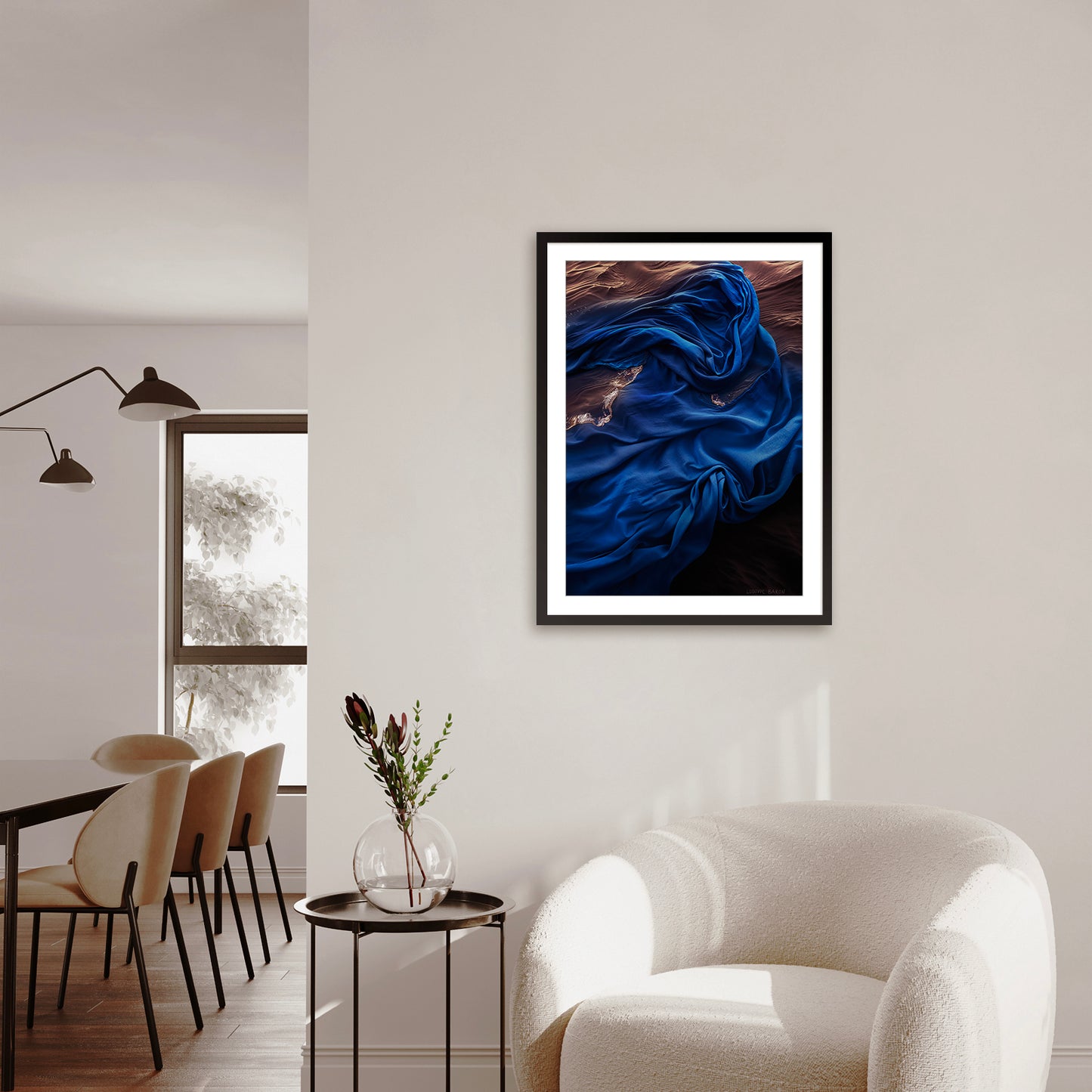 The dance of blue number 2 - Fine art poster