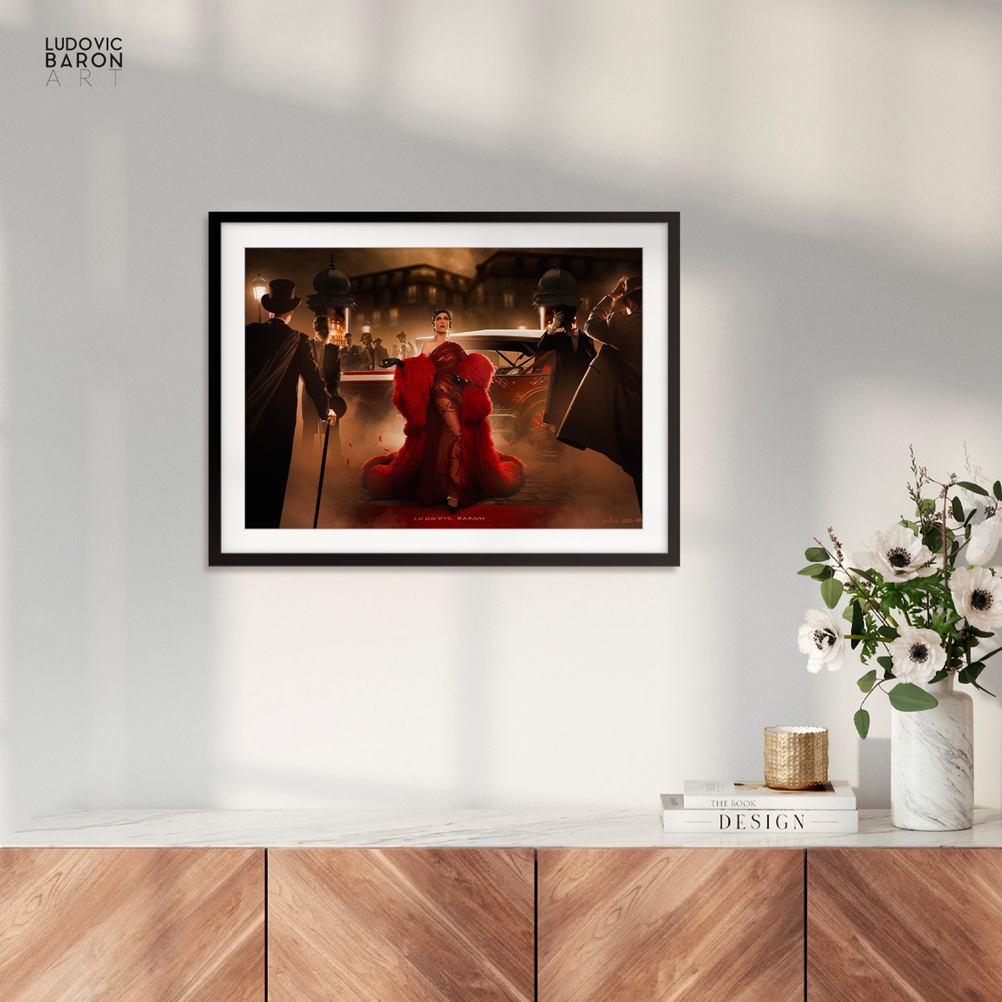 Mistinguett arrive au Moulin Rouge - Affiche fine art