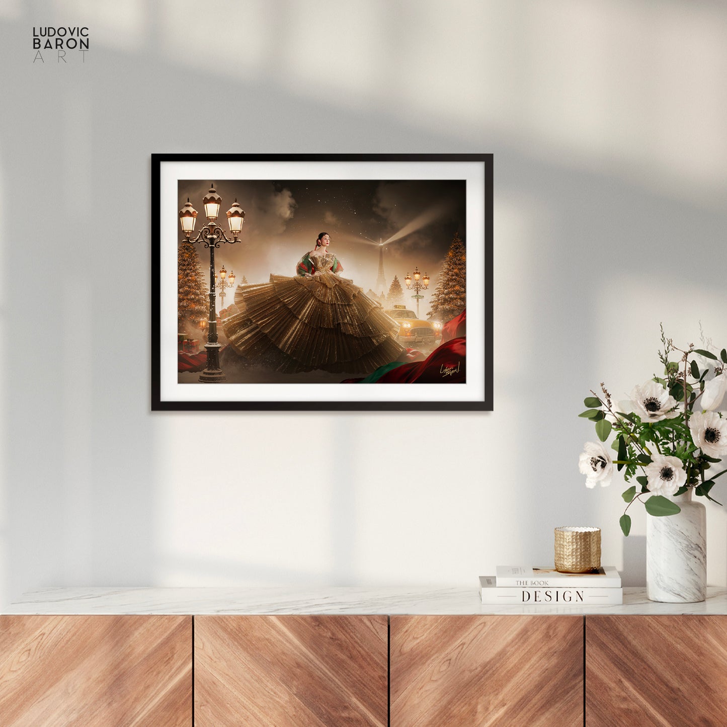 Un Noël à Paris - Affiche fine art