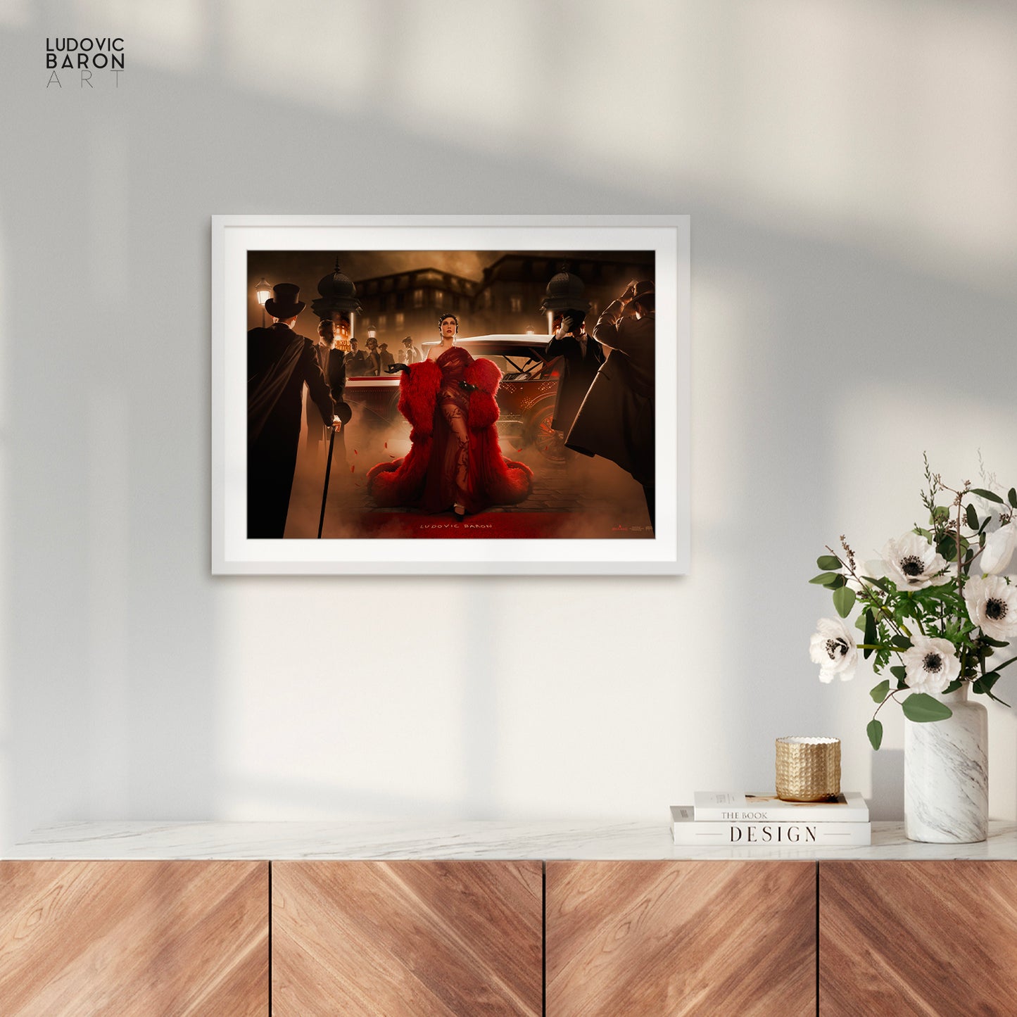 Mistinguett arrive au Moulin Rouge - Affiche fine art
