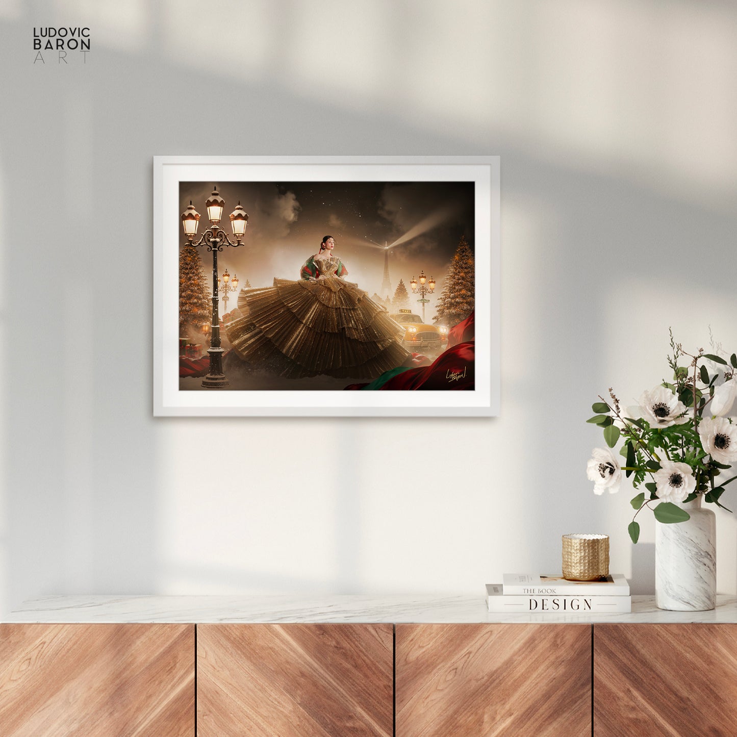 Un Noël à Paris - Affiche fine art