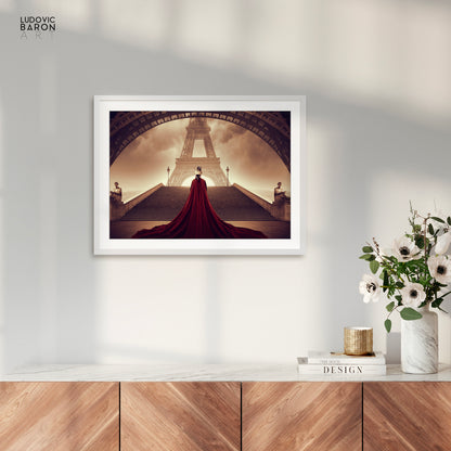 Un roi face à la dame de fer - Affiche fine art