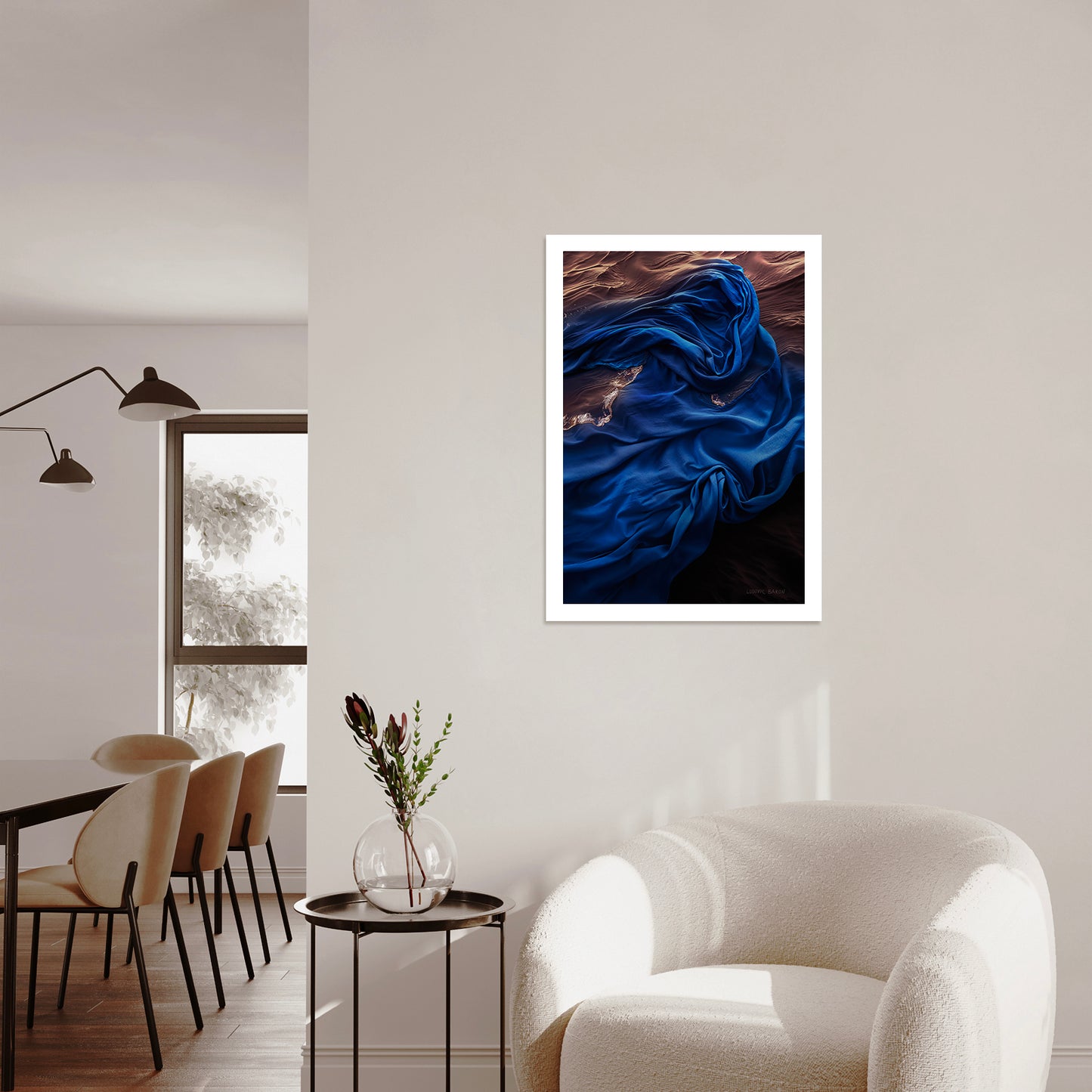 The dance of blue number 2 - Fine art poster