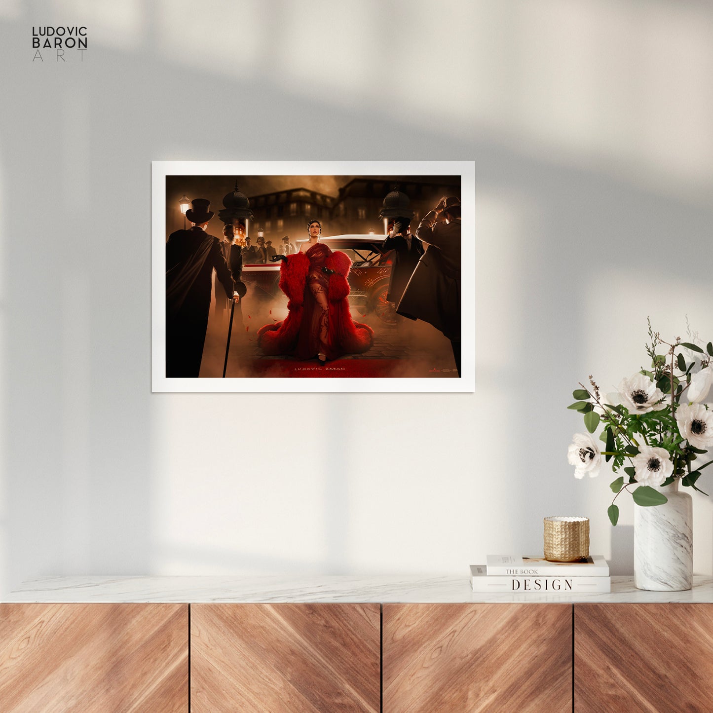 Mistinguett arrive au Moulin Rouge - Affiche fine art