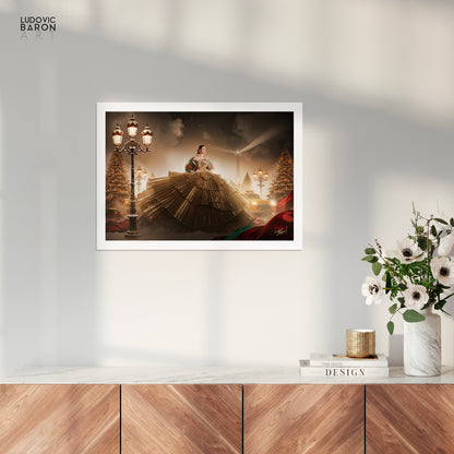 Un Noël à Paris - Affiche fine art