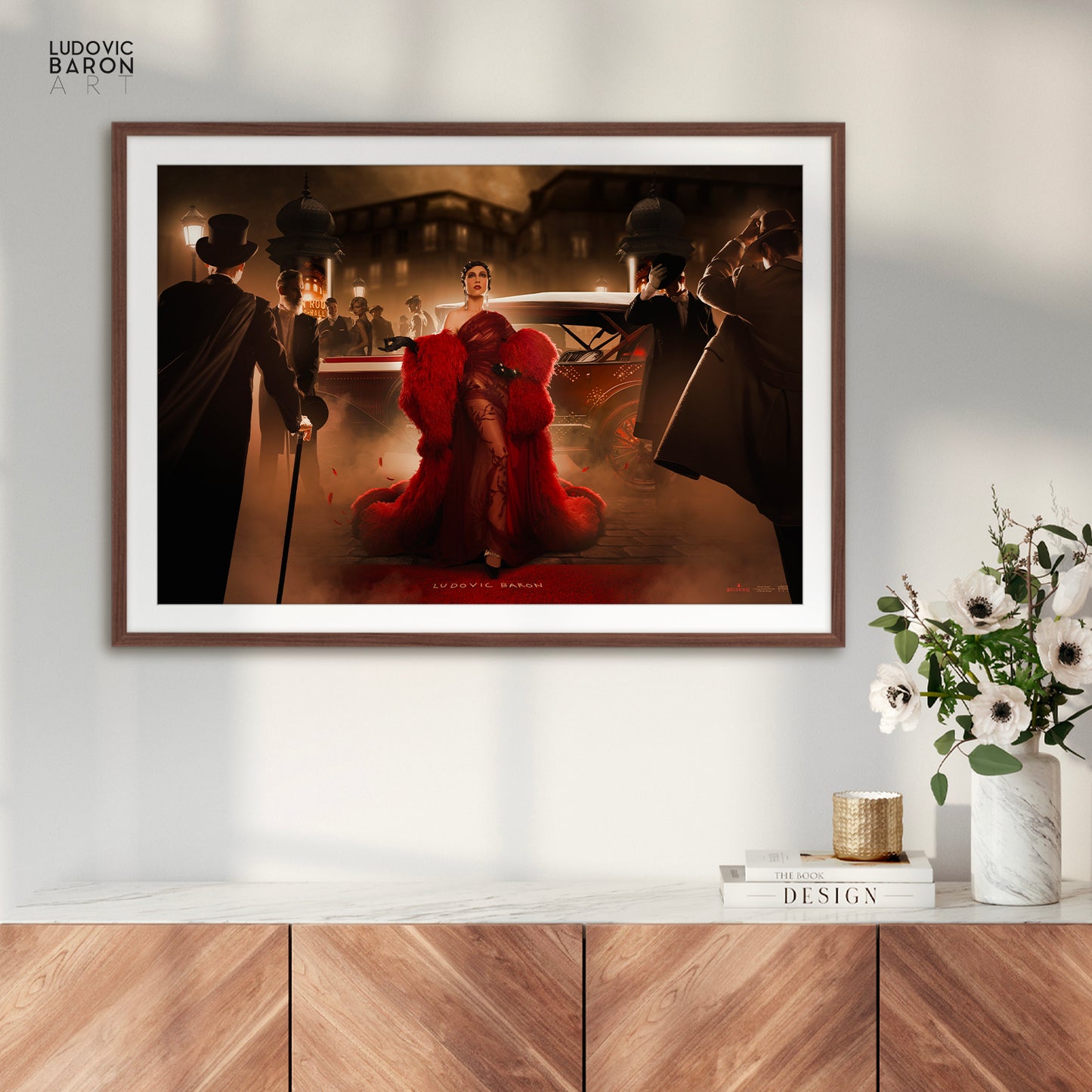 Mistinguett arrive au Moulin Rouge - Affiche fine art