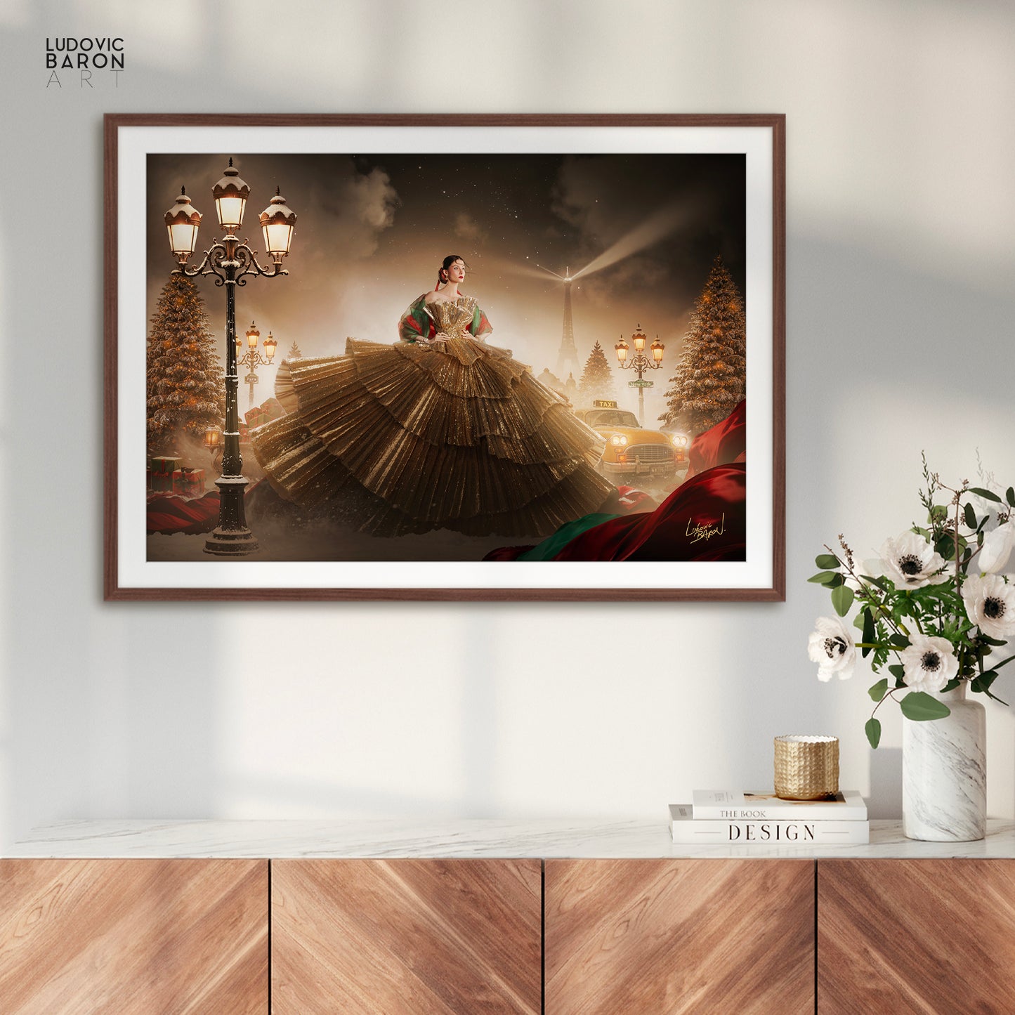 Un Noël à Paris - Affiche fine art