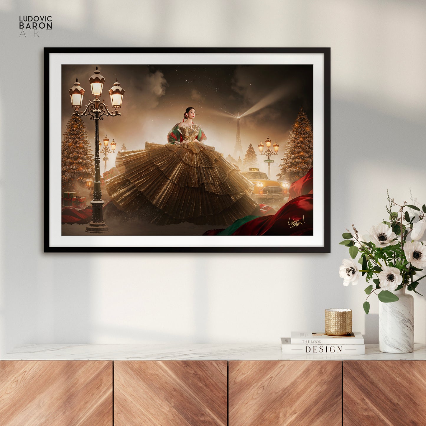 Un Noël à Paris - Affiche fine art