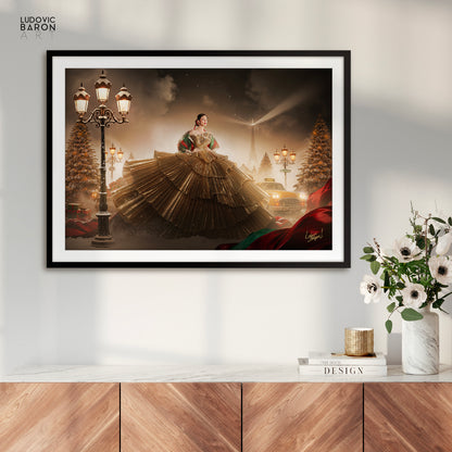 Un Noël à Paris - Affiche fine art