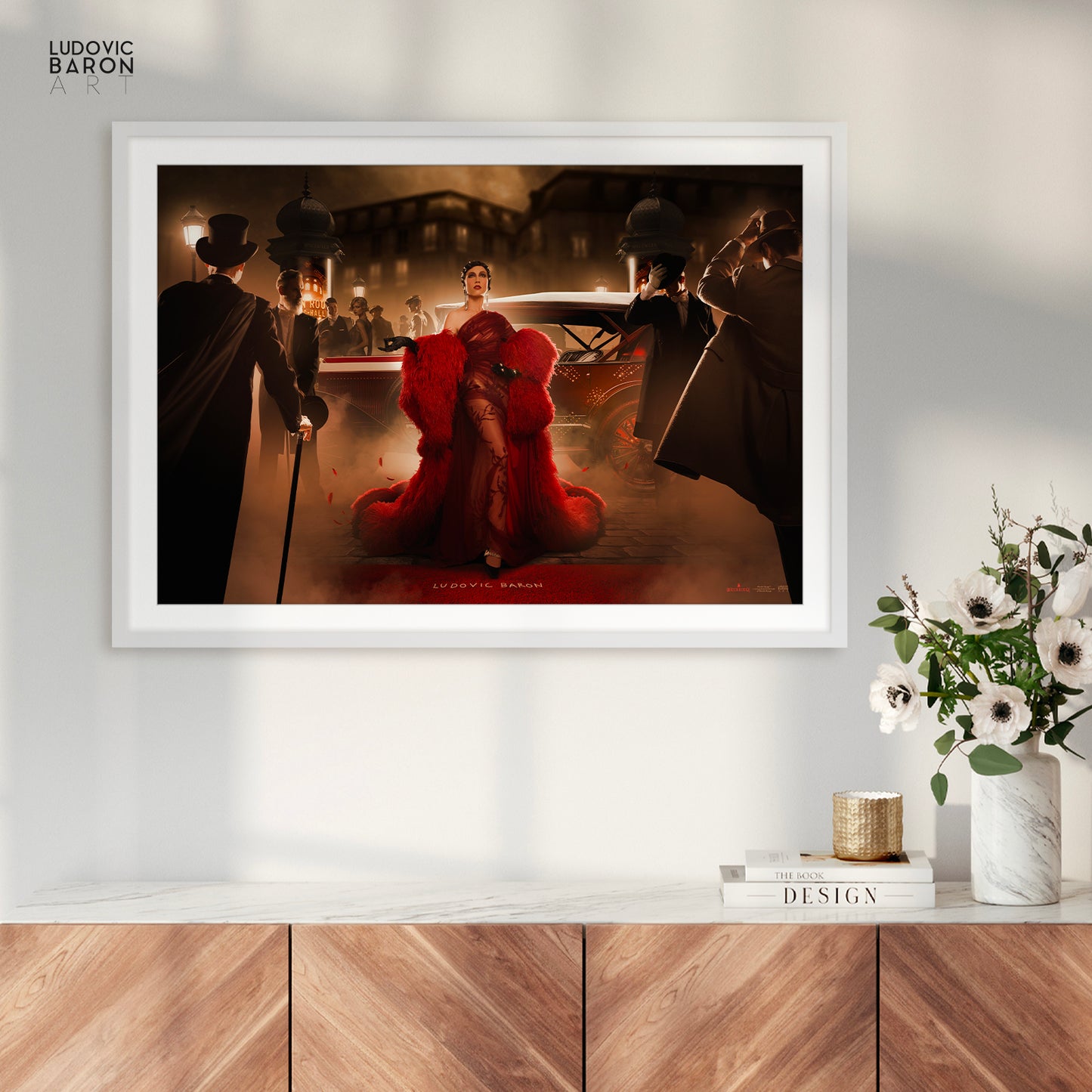 Mistinguett arrive au Moulin Rouge - Affiche fine art