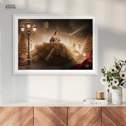 Un Noël à Paris - Affiche fine art