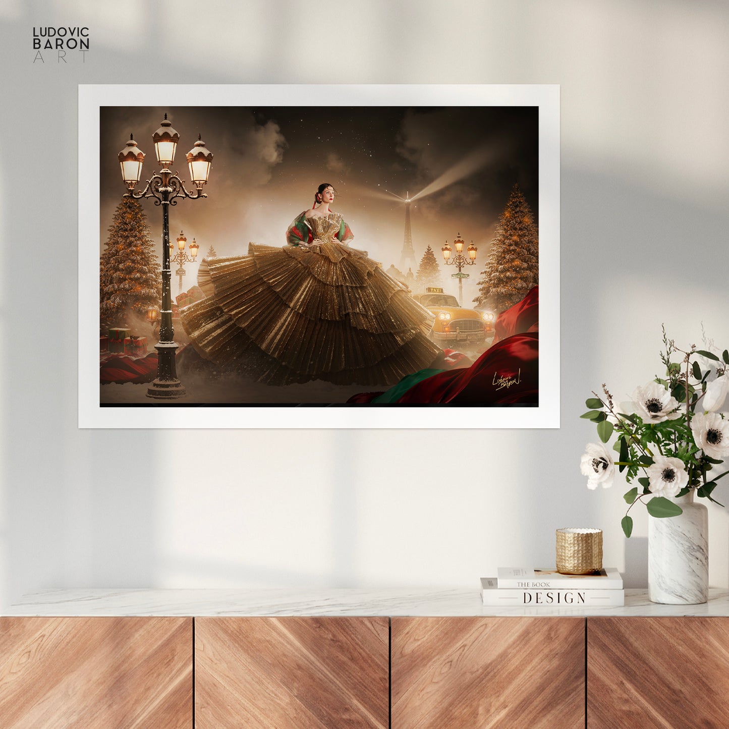 Un Noël à Paris - Affiche fine art