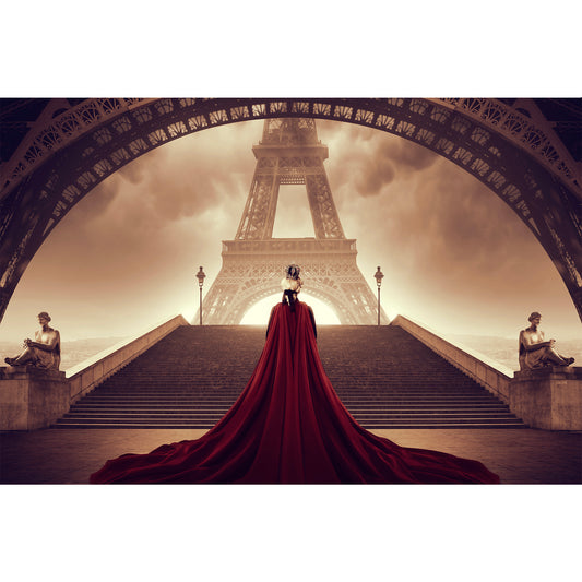 Un roi face à la dame de fer - Affiche fine art