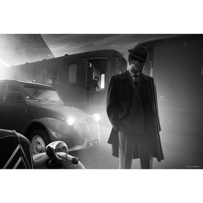 Un départ à Paris - Affiche fine art