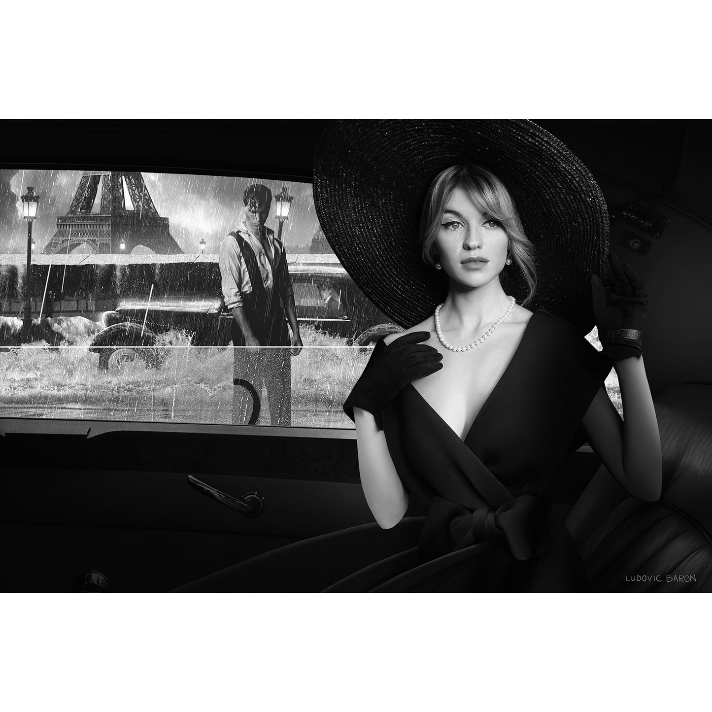 Une tempête à Paris - Affiche fine art