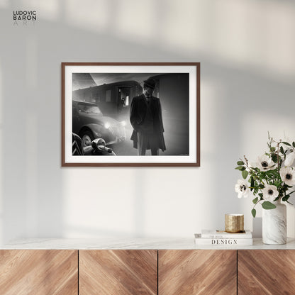 Un départ à Paris - Affiche fine art