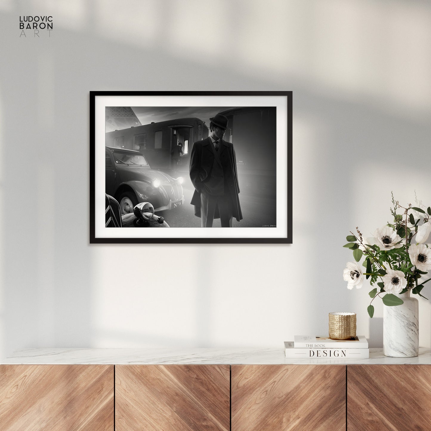 Un départ à Paris - Affiche fine art