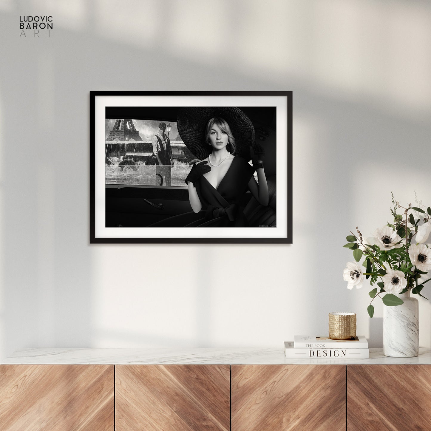 Une tempête à Paris - Affiche fine art