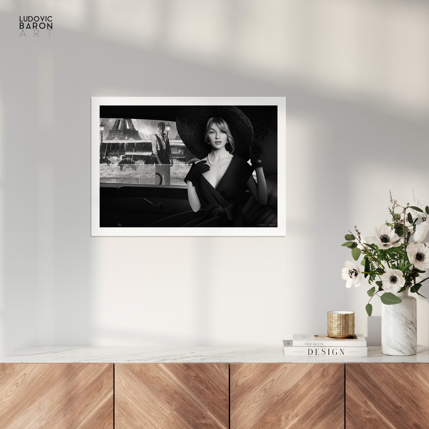 Une tempête à Paris - Affiche fine art