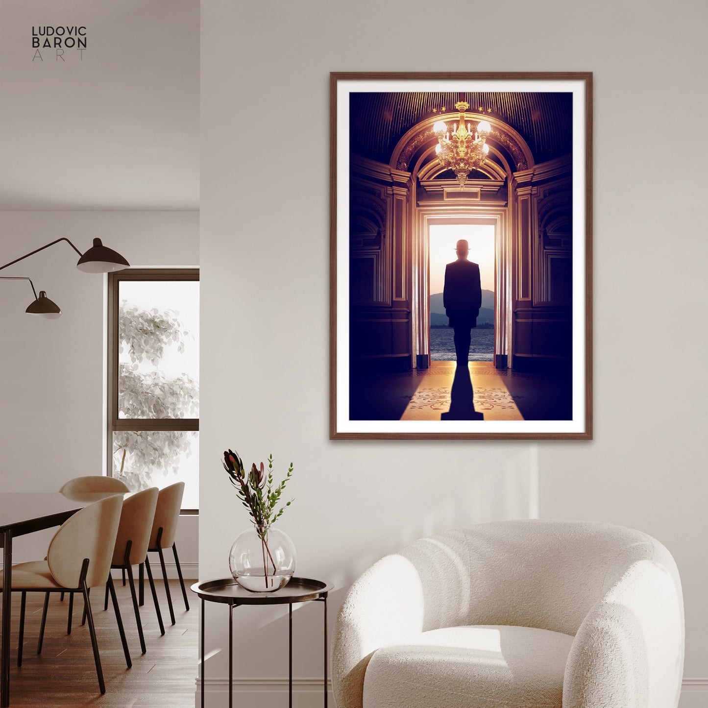 L'homme dans l'ombre - Affiche fine art