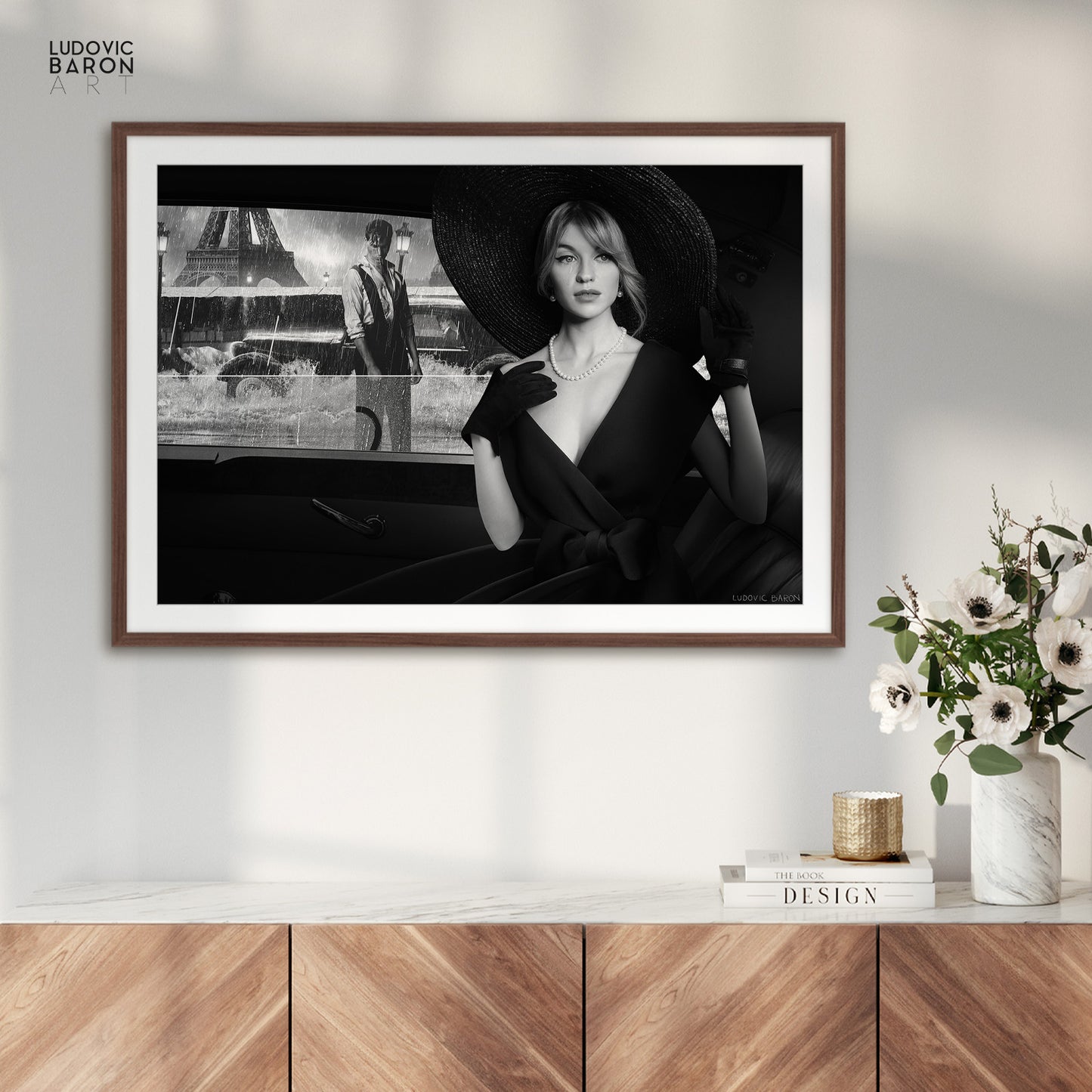 Une tempête à Paris - Affiche fine art