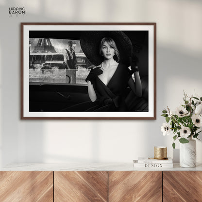 Une tempête à Paris - Affiche fine art