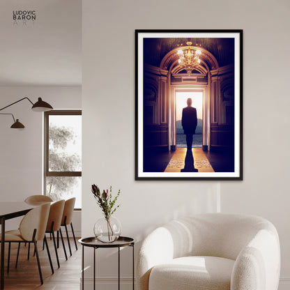 L'homme dans l'ombre - Affiche fine art