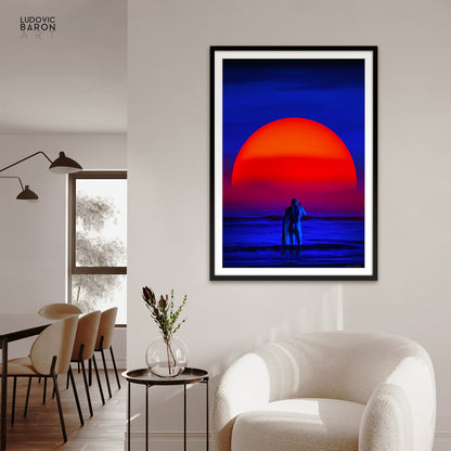 The man facing the sea - Fine art poster