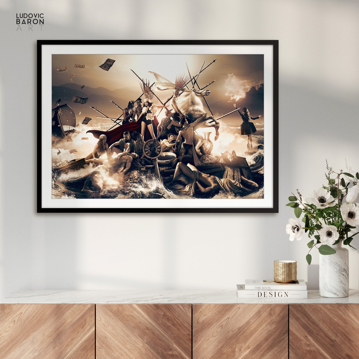 The raft of lost wealth - Fine art poster