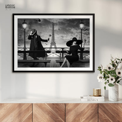 Seduction in Paris - Fine art poster