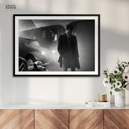 Un départ à Paris - Affiche fine art