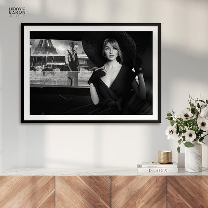 Une tempête à Paris - Affiche fine art