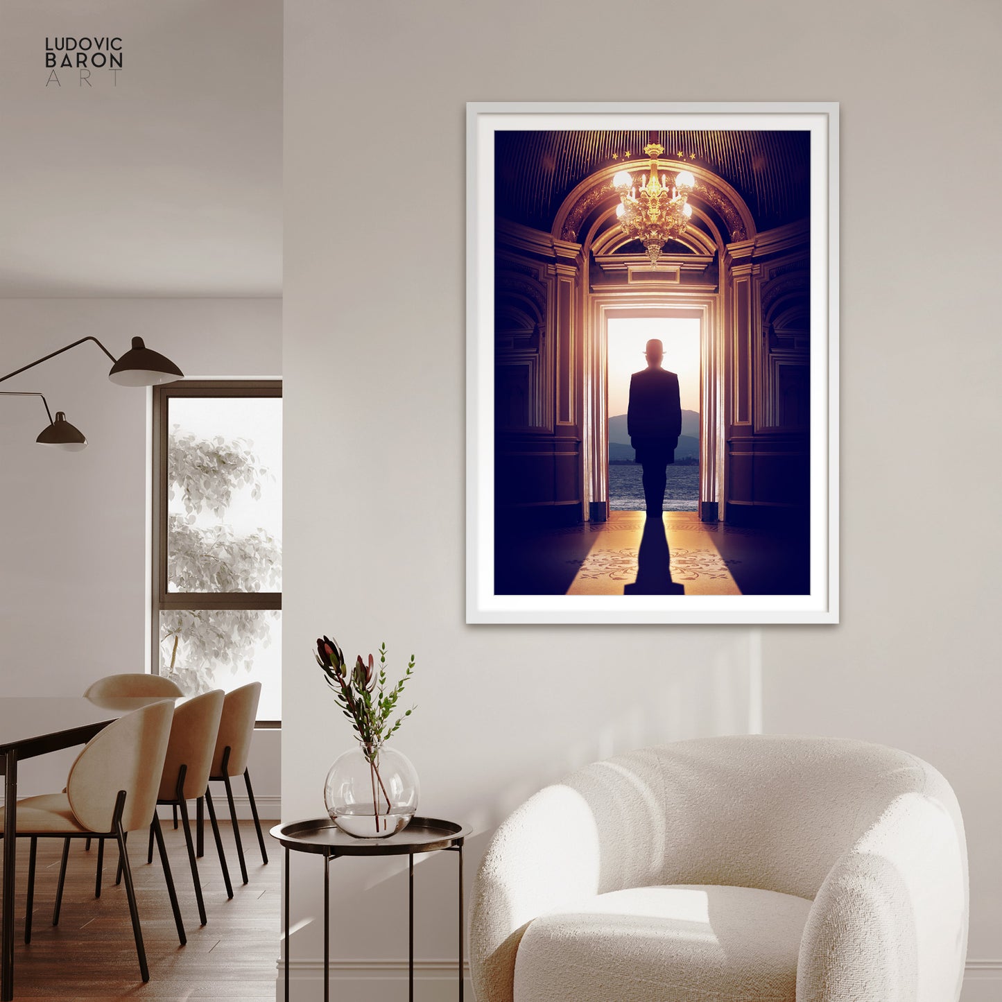 L'homme dans l'ombre - Affiche fine art