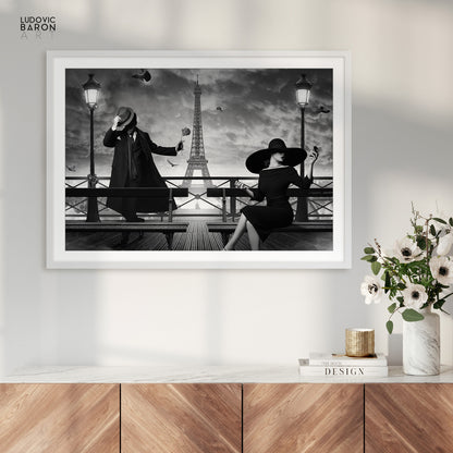 Seduction in Paris - Fine art poster