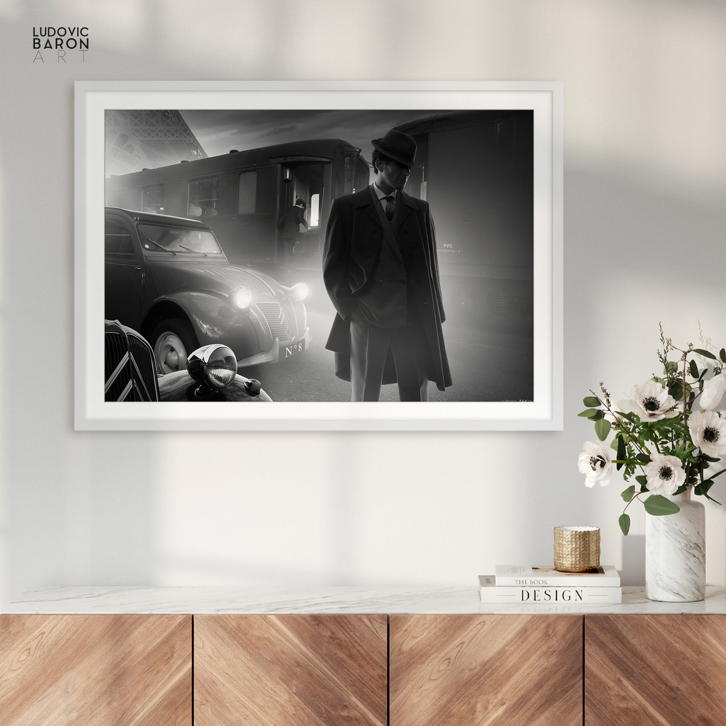 Un départ à Paris - Affiche fine art