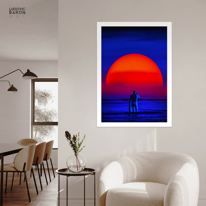 The man facing the sea - Fine art poster