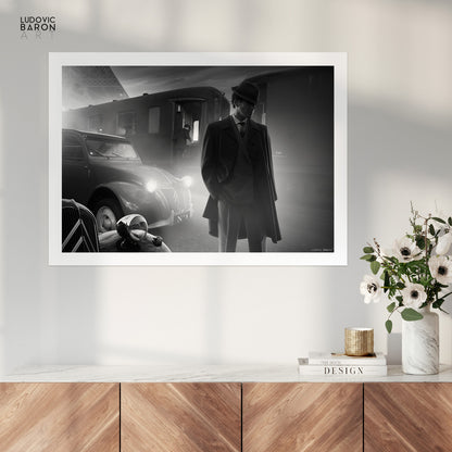 Un départ à Paris - Affiche fine art